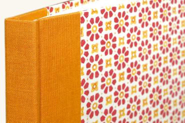 Orange red diary unlined stationery spelling